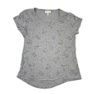Belle Du Jour Womens Tshirt Gray Small
